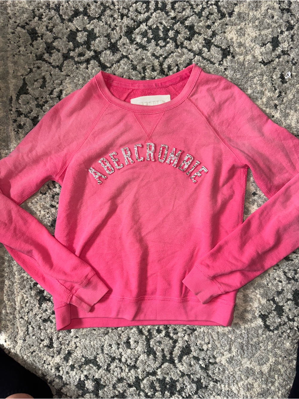 Abercrombie & Fitch Bright Pink Crewneck Sweatshirt